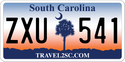 SC license plate ZXU541