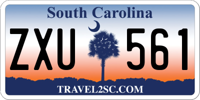 SC license plate ZXU561