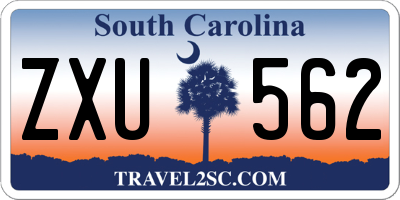 SC license plate ZXU562