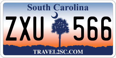 SC license plate ZXU566
