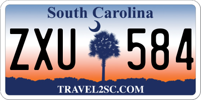 SC license plate ZXU584