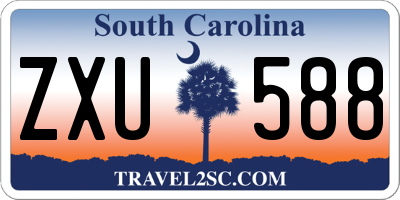 SC license plate ZXU588