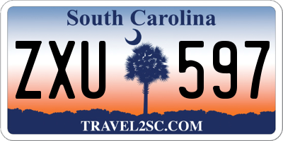 SC license plate ZXU597