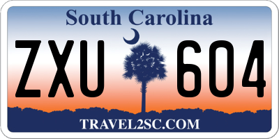 SC license plate ZXU604