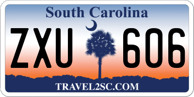 SC license plate ZXU606