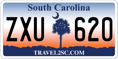 SC license plate ZXU620