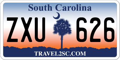 SC license plate ZXU626