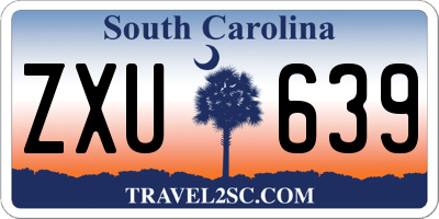 SC license plate ZXU639