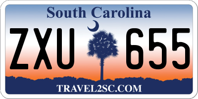 SC license plate ZXU655