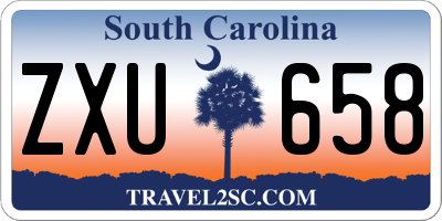 SC license plate ZXU658