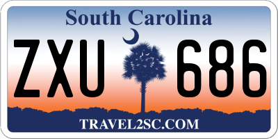 SC license plate ZXU686