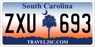 SC license plate ZXU693