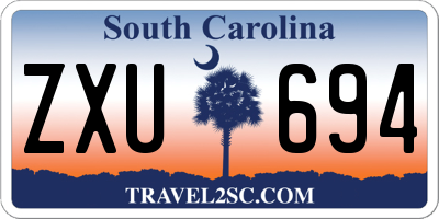 SC license plate ZXU694