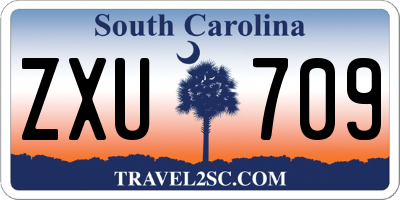 SC license plate ZXU709