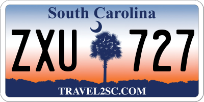 SC license plate ZXU727