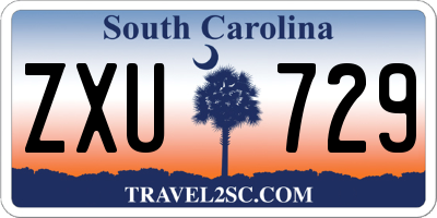 SC license plate ZXU729