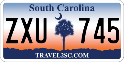 SC license plate ZXU745