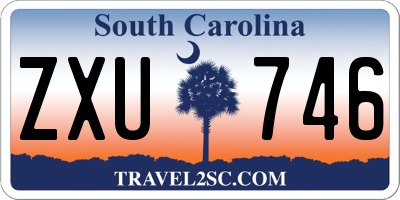 SC license plate ZXU746