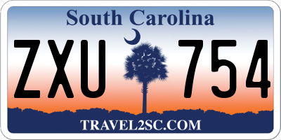 SC license plate ZXU754