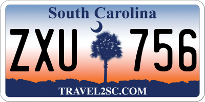 SC license plate ZXU756