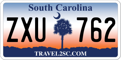 SC license plate ZXU762