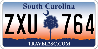 SC license plate ZXU764