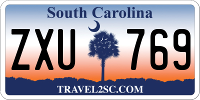 SC license plate ZXU769