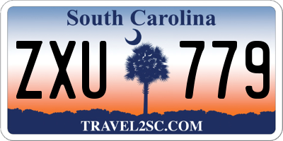 SC license plate ZXU779