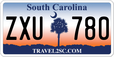 SC license plate ZXU780