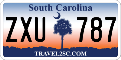 SC license plate ZXU787