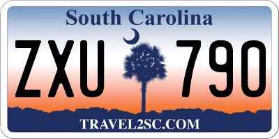 SC license plate ZXU790