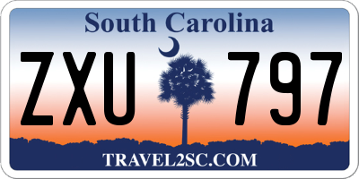 SC license plate ZXU797