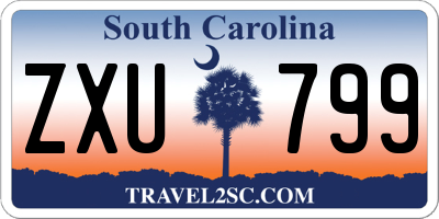SC license plate ZXU799