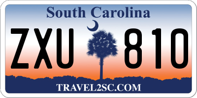 SC license plate ZXU810