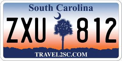 SC license plate ZXU812