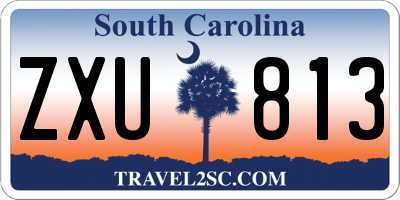 SC license plate ZXU813