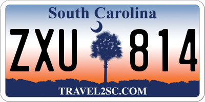 SC license plate ZXU814