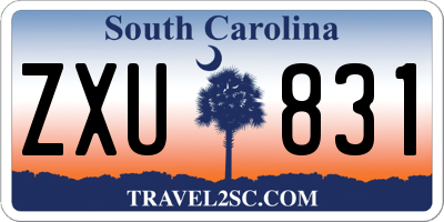 SC license plate ZXU831