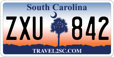SC license plate ZXU842