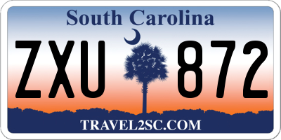 SC license plate ZXU872