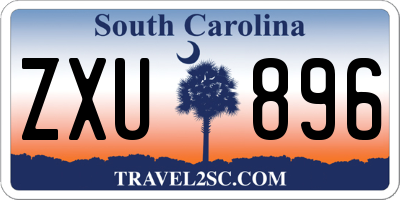 SC license plate ZXU896