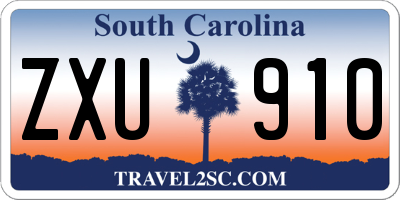 SC license plate ZXU910