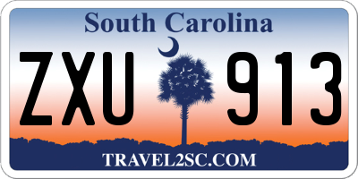 SC license plate ZXU913