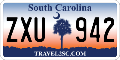 SC license plate ZXU942