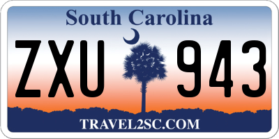 SC license plate ZXU943