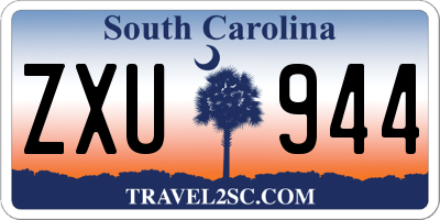 SC license plate ZXU944