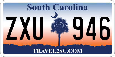 SC license plate ZXU946