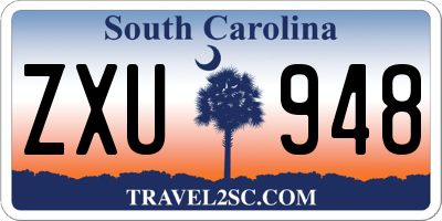 SC license plate ZXU948