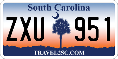 SC license plate ZXU951