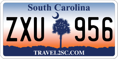 SC license plate ZXU956